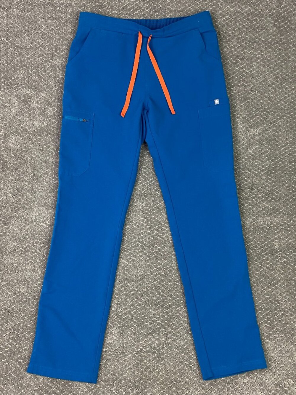 Figs Yola Skinny Scrub Pants Womens Small Royal Blue Nurse